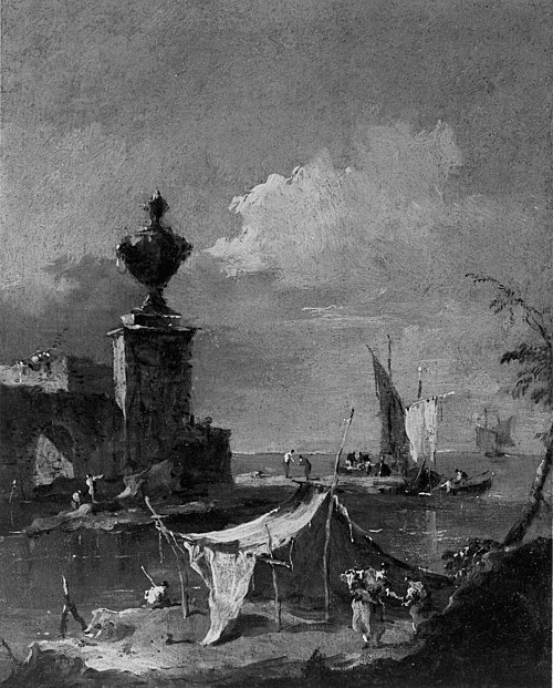 Capriccio: The Lagoon, 1782, Francesco Guardi