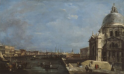 Le Grand Canal, Venise, 1760, Francesco Guardi