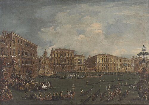 Regatta in Volta di Canal, , Francesco Guardi