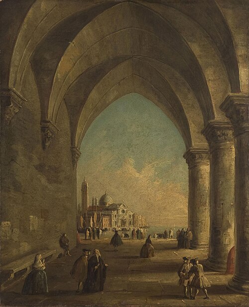 San Giorgio Maggiore Seen through the Arches of the Doge's Palace, , Francesco Guardi