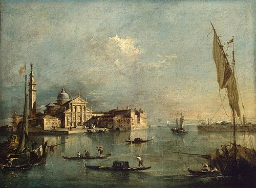 View of the Island of San Giorgio Maggiore, 1770, Francesco Guardi