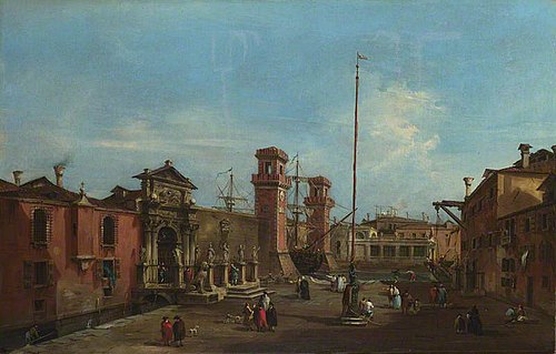 Venice: The Arsenal, 1757, Francesco Guardi