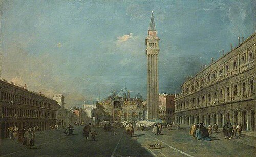 Venice: Piazza San Marco, 1783, Francesco Guardi