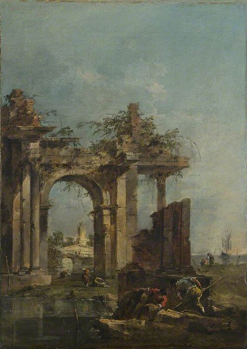 A Caprice with Ruins on the Seashore, 1777, Francesco Guardi