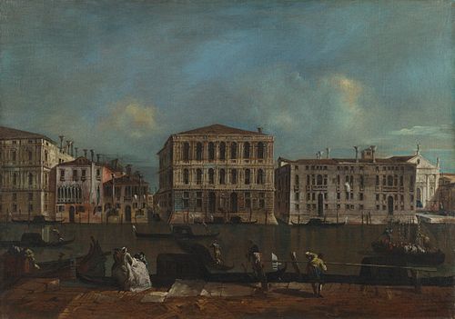 Venice: The Grand Canal with Palazzo Pesaro, 1750, Francesco Guardi