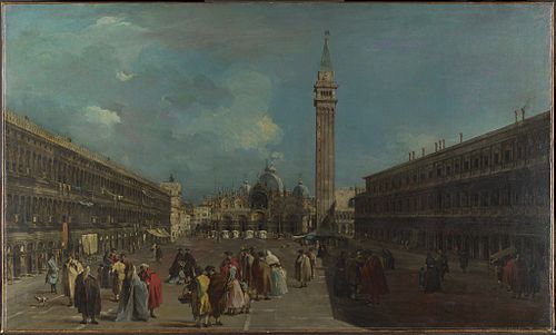 Venice: Piazza San Marco, 1760, Francesco Guardi
