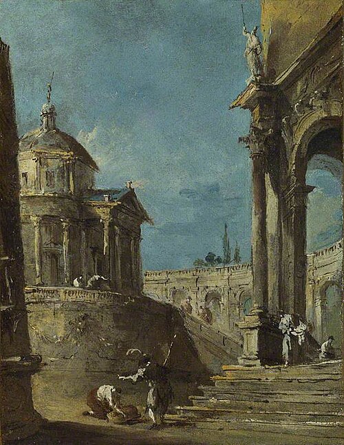 An Architectural Caprice, 1775, Francesco Guardi