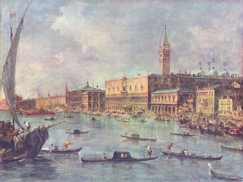 Venice: The Doge's Palace and the Molo, 1750, Francesco Guardi