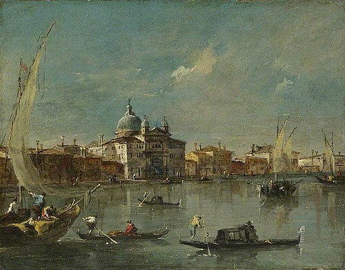 Venice: The Giudecca with the Zitelle, 1784, Francesco Guardi