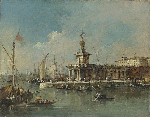 Venice: The Punta della Dogana, 1784, Francesco Guardi