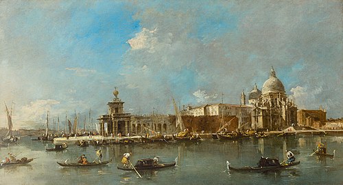 Santa Maria della Salute and the Dogana, Venice, 1783, Francesco Guardi