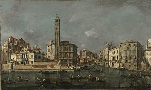 Canal Grande bei San Geremia, 1760, Francesco Guardi