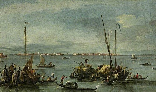 View towards Murano from the Fondamente Nuove, Venice, 1765, Francesco Guardi