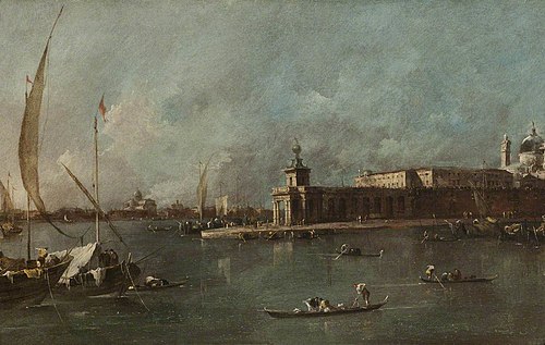 The Dogana, Venice, 1762, Francesco Guardi