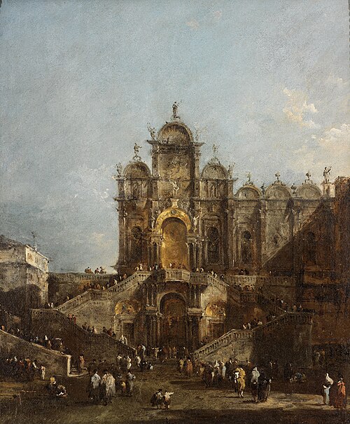 Scuola di San Marco with Loggia Erected for Benediction of Pope Pius VI May 19, 1782, Campo San Zani, 1782, Francesco Guardi
