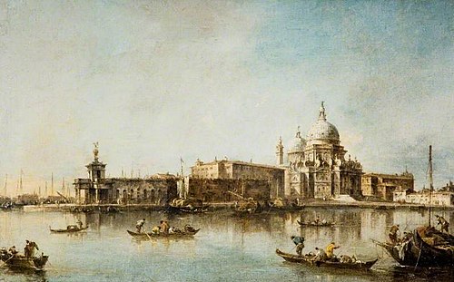 Venice - Santa Maria delle Salute and the Dogma, 1775, Francesco Guardi