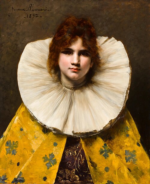 Young Girl with a Ruffled Collar, 1892, Carolina Carlesimo
