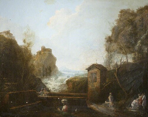 Classical River Landscape, , Jules-César-Denis van Loo