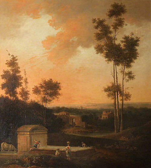 Sunset Landscape, 1794, Jules-César-Denis van Loo