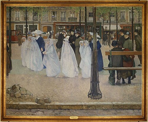 Printemps de Paris, Les Communiantes, 1923, Jules Adler