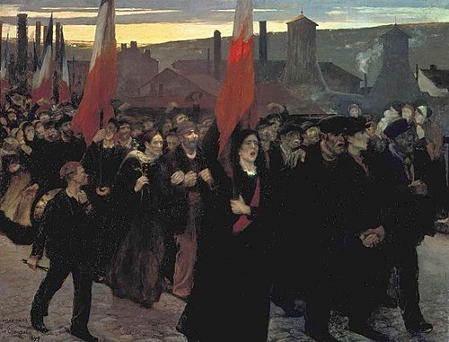 La Grève au Creusot, 1899, Jules Adler