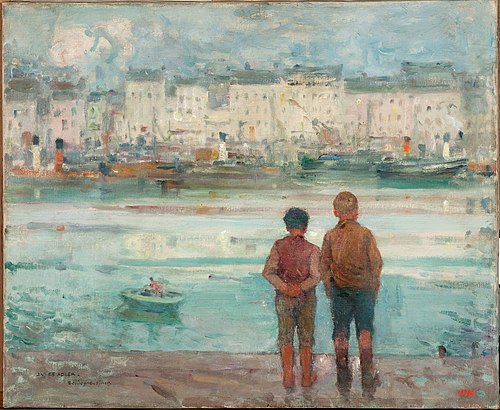 El muelle de Boulogne-sur-Mer, 1920, Jules Adler