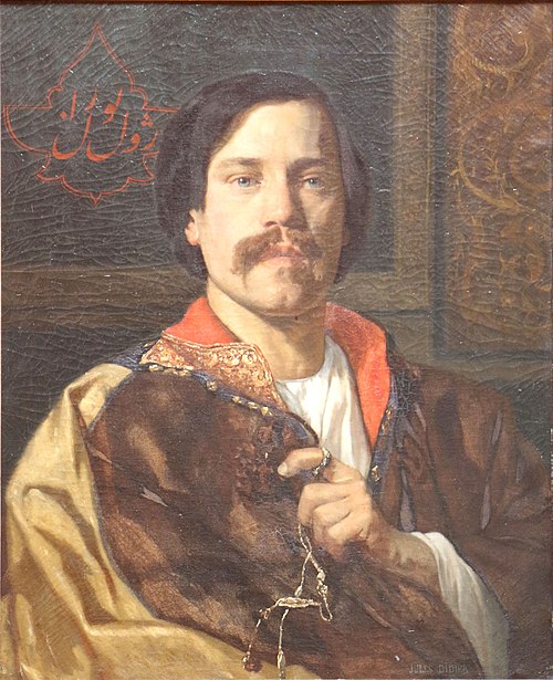 Portrait de Jules Laurens en manteau syrien, , Jules Didier