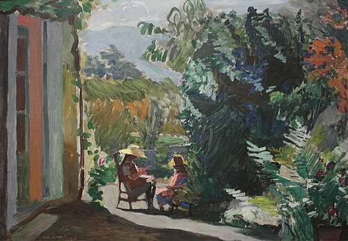 Le Jardin ensoleillé, 1913, Jules Flandrin
