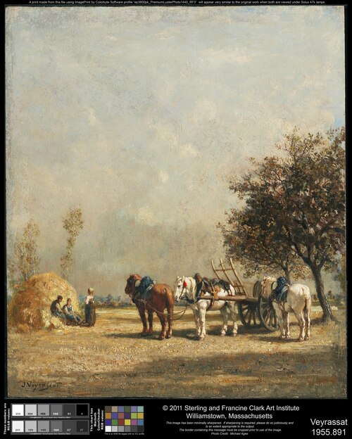 Hay Wain, 1871, Jules Jacques Veyrassat