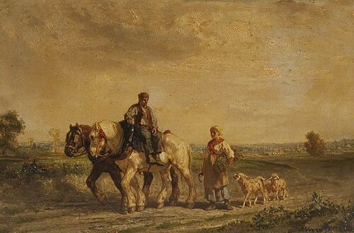 Return from Labour, 1869, Jules Jacques Veyrassat