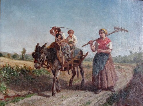 Le retour au travail, 1855, Jules Jacques Veyrassat