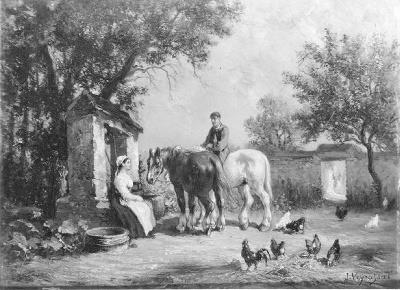 Bij de put, 1868, Jules Jacques Veyrassat