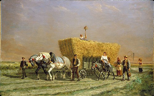 Last Load of Wheat, 1892, Jules Jacques Veyrassat