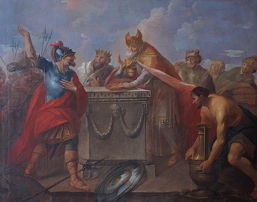 la Rencontre d'Abraham et de Melchisédech, 1750, Monique Daniche