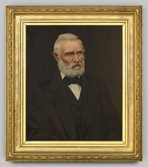 Portrait of Johann Heinrich Wilhelm Lüps (1812-1880), 1872, Peter Janssen