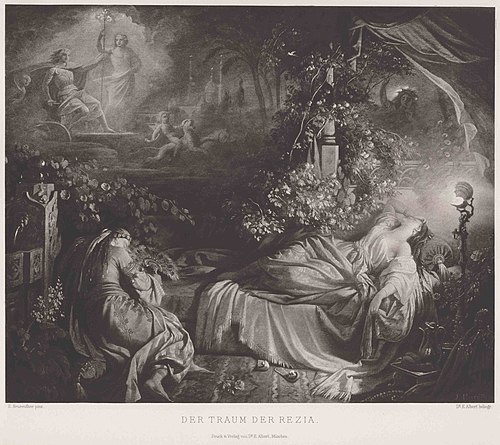 Der Traum der Rezia, 1863, Eugen Napoleon Neureuther