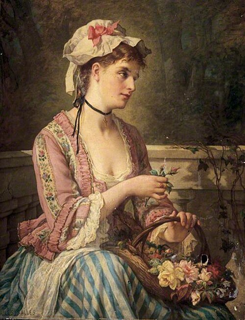 Woman in Eighteenth-Century Dress, 1900, Jules Salles