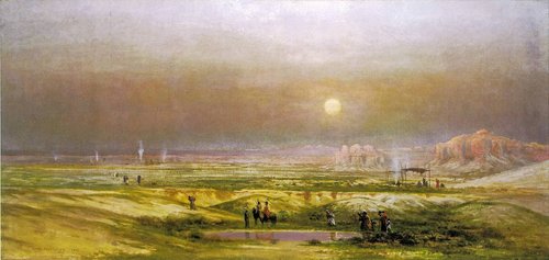 Indian Encampment in the Desert, 1880, Jules Tavernier