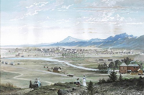 Denver from the Highlands, 1874, Jules Tavernier