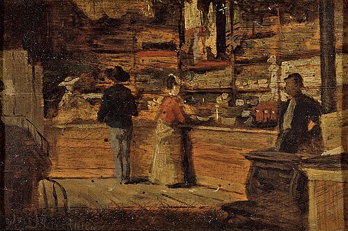 Trading Post of J. S. Collins, 1874, Jules Tavernier