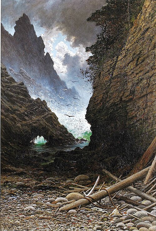 Point Lobos, Monterey, California, 1877, Jules Tavernier