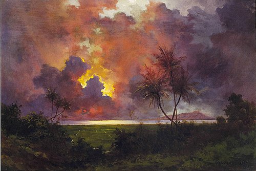 Lever de soleil au-dessus de Diamond Haad, 1888, Jules Tavernier