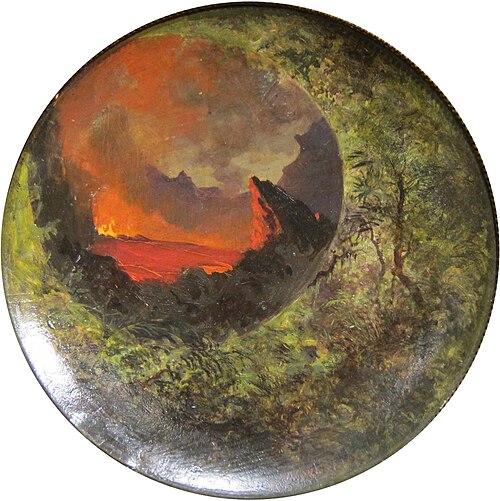 Kilauea et Forêt humide, 1885, Jules Tavernier