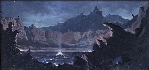 Caldeira du Kilauea, 1885, Jules Tavernier