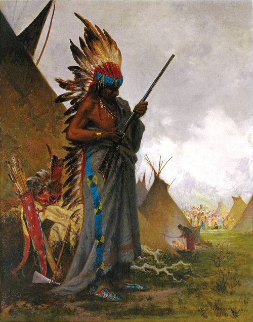 White Man's Weapon, 1880, Jules Tavernier