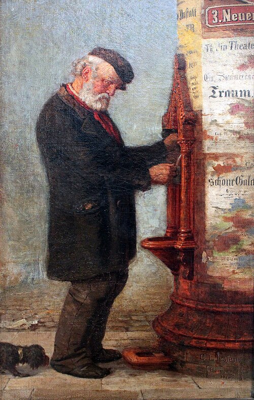 Man at the fountain, 1875, Carl Ludwig Jessen
