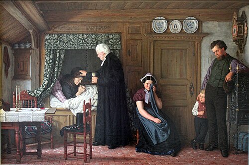 The last consolation, 1880, Carl Ludwig Jessen