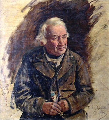 Portrait of an old man, 1886, Carl Ludwig Jessen