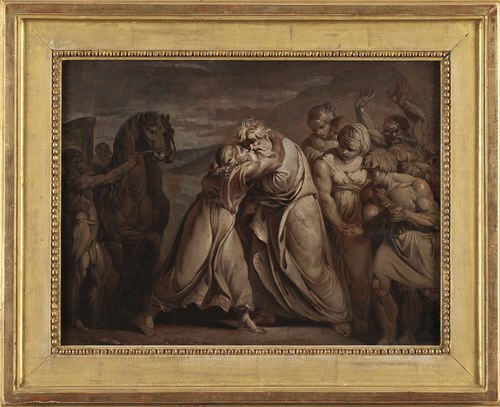 Joseph meets his father Jacob in the desert, , Julien de Parme