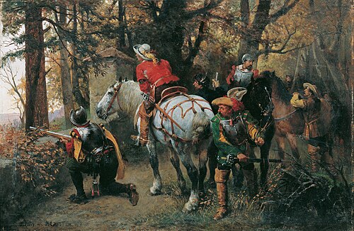 Scouting the Enemy, 1888, Julius von Blaas